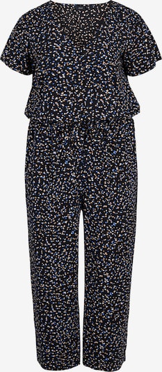 Zizzi Jumpsuit 'Vsula' in royalblau / puder / schwarz / weiß, Produktansicht