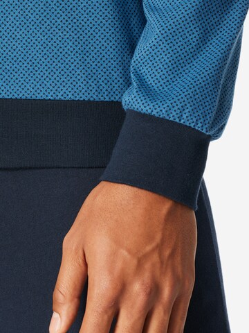 uncover by SCHIESSER - Pijama largo 'Basic' en azul