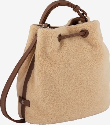 TOM TAILOR Beuteltasche in Beige: predná strana