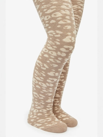 Penti Hlačne nogavice 'PENTI Mädchen Pretty Leopard Towel Acid Strumpfhose' | bež barva