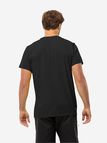 T-Shirt fonctionnel 'PRELIGHT TRAIL' JACK WOLFSKIN en noir