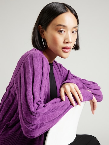 QS Knit cardigan in Purple