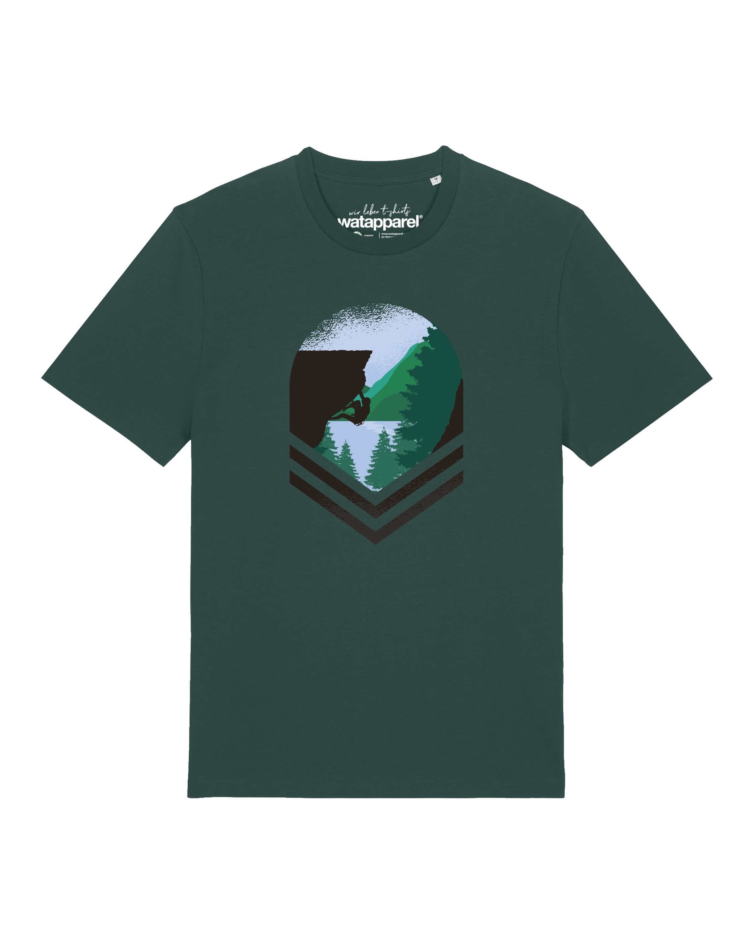 T-Shirt 'Bay Climbing' Watapparel en vert : devant
