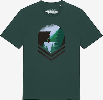 T-Shirt 'Bay Climbing' Watapparel en vert : devant