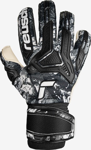 REUSCH Athletic Gloves 'Attrakt Freegel Gold' in Black