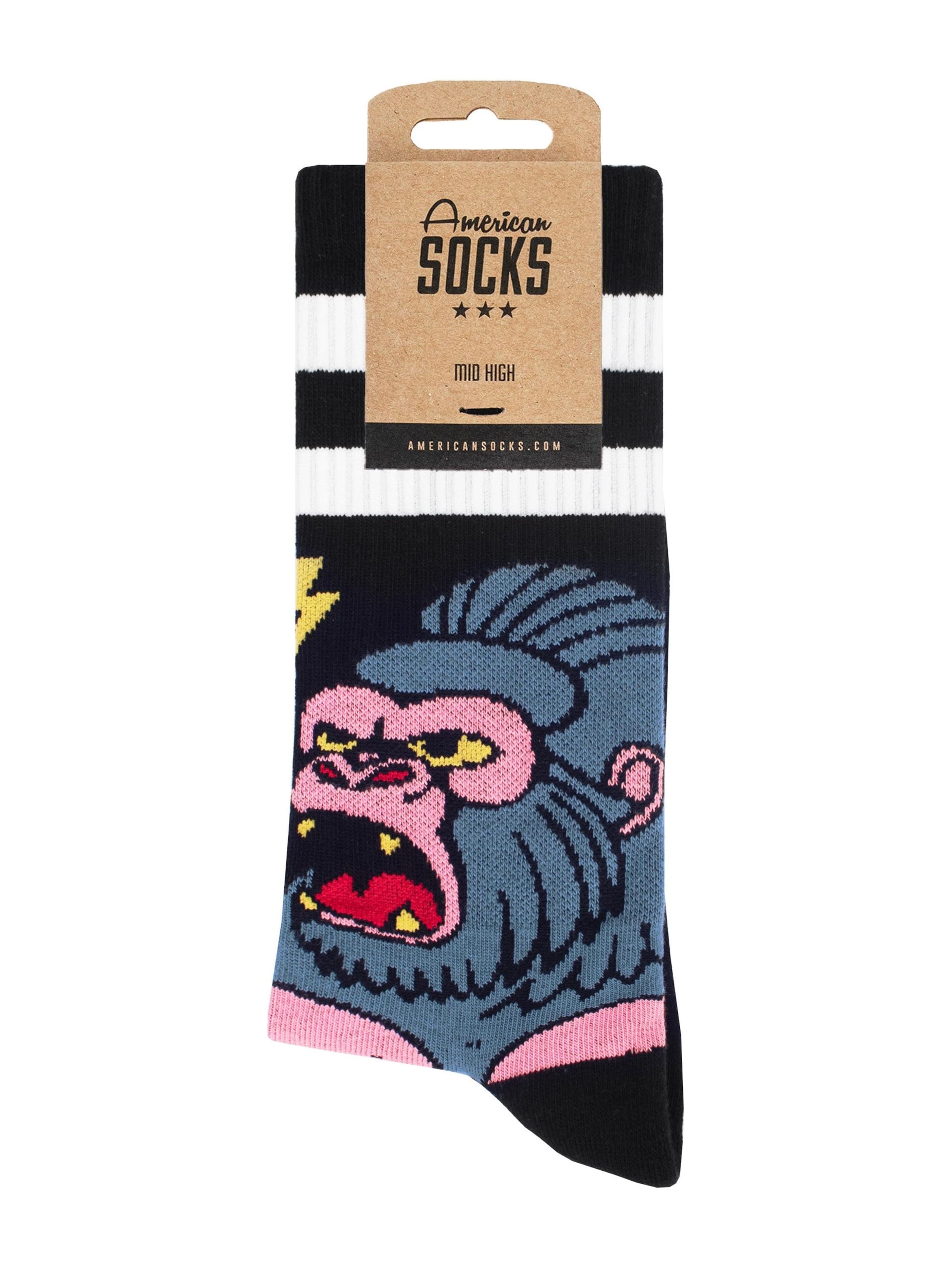 Calzino 'Jungle King' di American Socks in nero