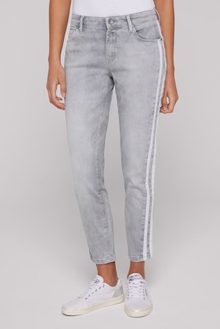 Soccx Regular Jeans in Grey: front