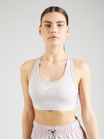 NIKE Bustier Športni nederček 'SWOOSH' | vijolična barva: sprednja stran