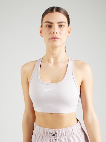 NIKE - Bustier Sujetador deportivo 'SWOOSH' en lila: frente