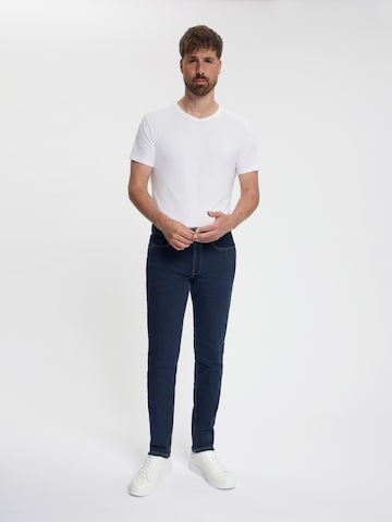 Maskovick Slimfit Jeans 'MASKOVICK - Heren Jeans - Slim Fit - Milano – Stretch - Denim Broek' in Zwart