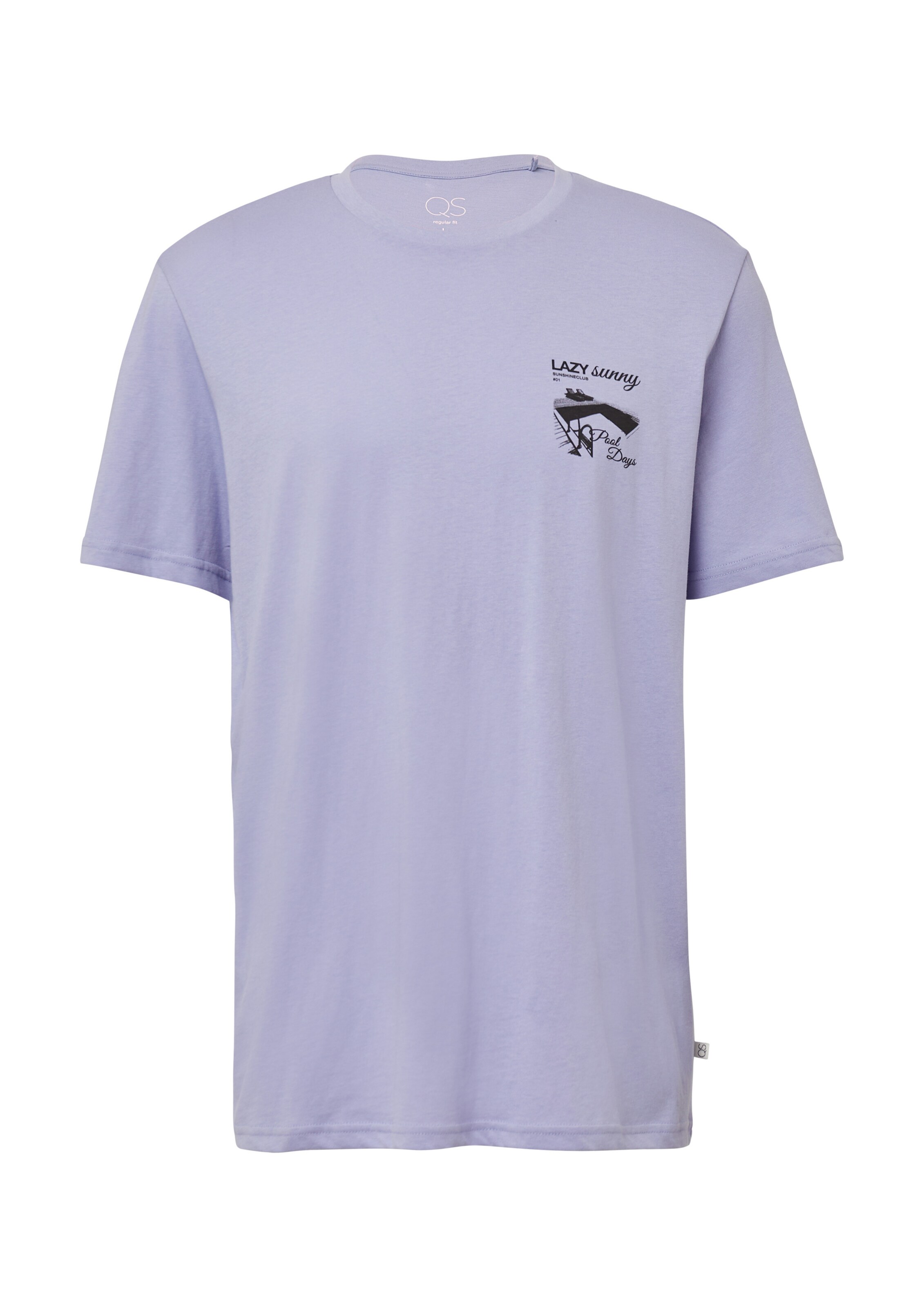 QS Shirt in Lila: voorkant