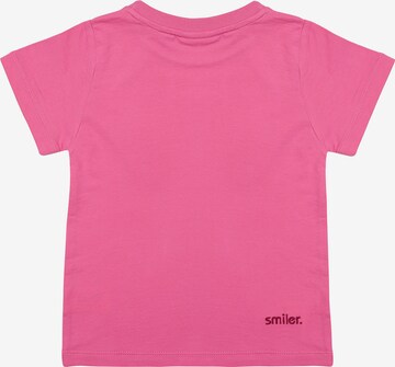 T-Shirt smiler. en rose