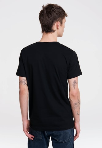 LOGOSHIRT Shirt 'Captain Future' in Schwarz