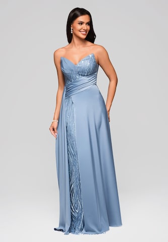 Ombre Avondjurk in Blauw