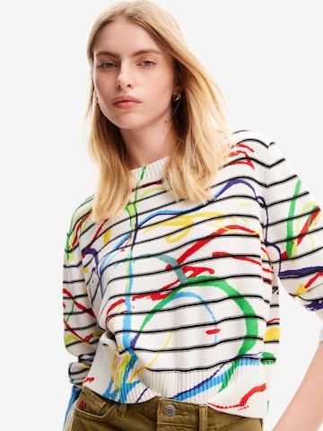 mišri Desigual Megztinis 'Striped arty'
