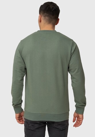INDICODE JEANS - Sweatshirt ' Baxter ' em verde