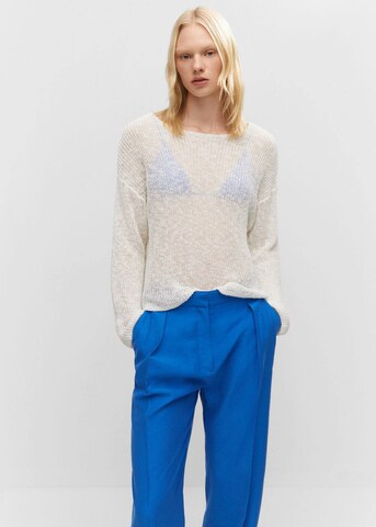 MANGO Regular Pleated Pants 'Ela' in Blue