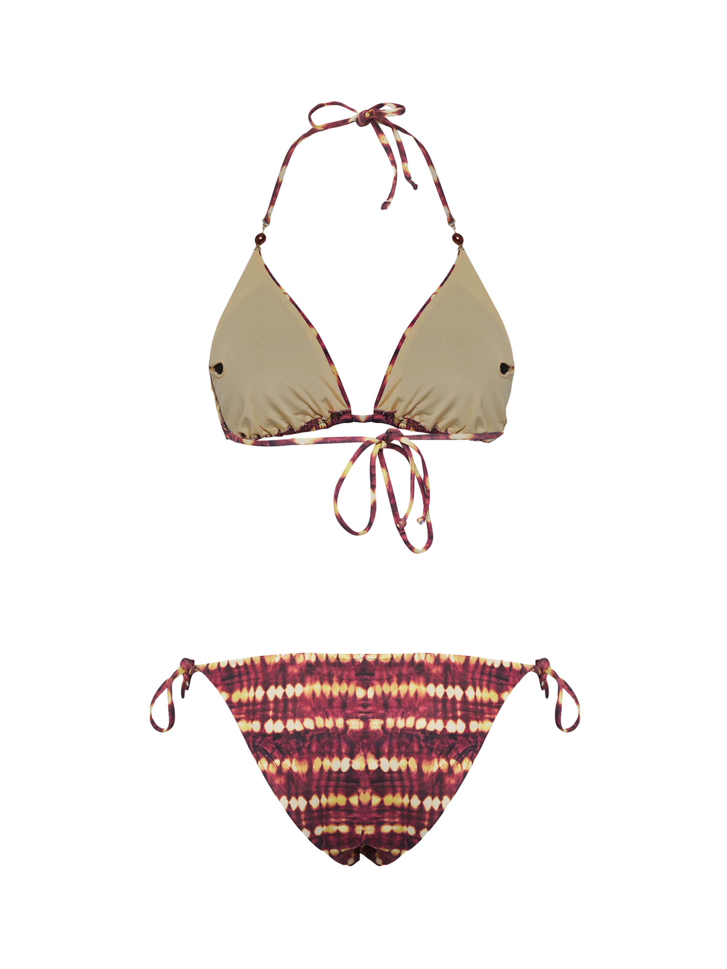 Trendyol Triangle Bikini in Brown