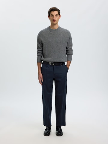 SELECTED Loosefit Pantalon in Blauw