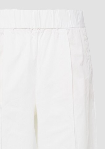 Wide Leg Pantalon s.Oliver en blanc