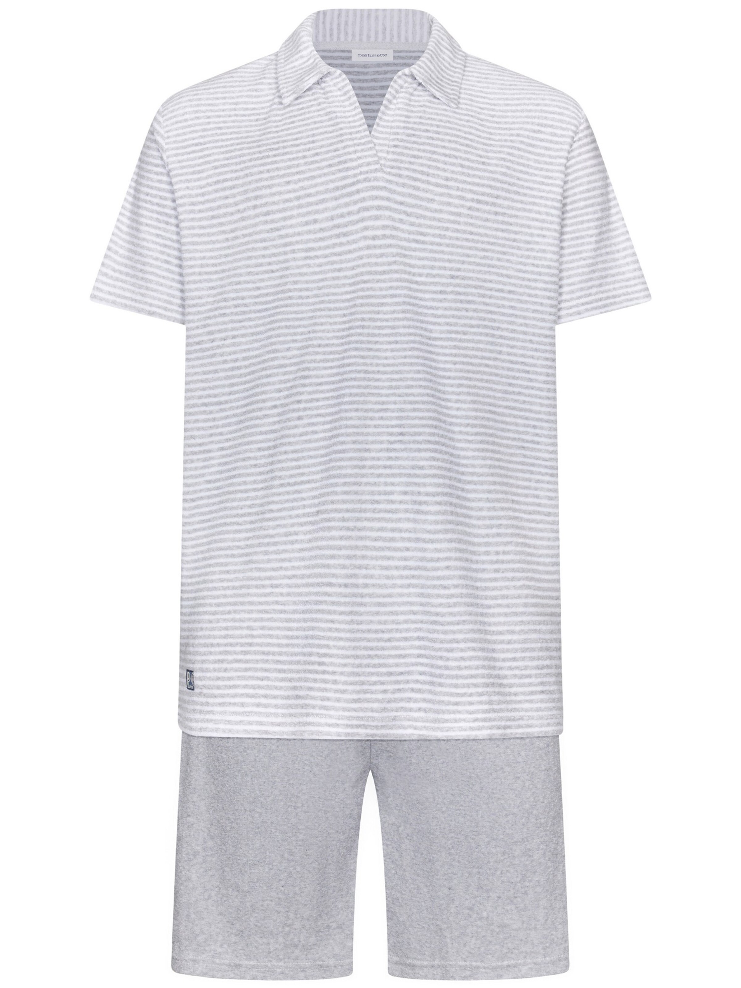 Pyjama court 'Shortama' Pastunette en gris : devant