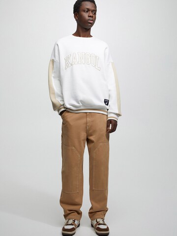 Pull&Bear Sweatshirt in Weiß