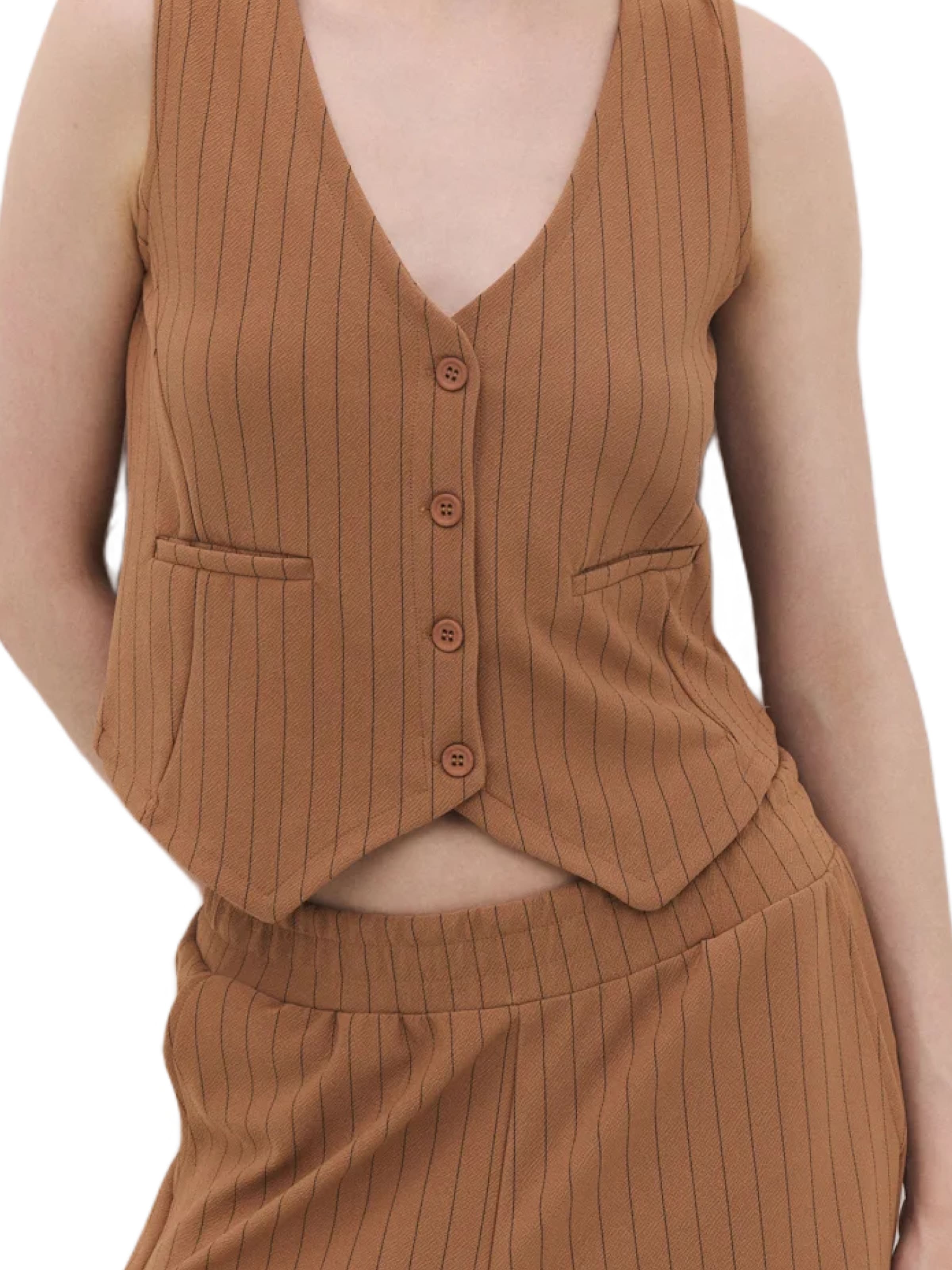 Gilet de costume No Matter What en marron