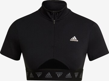 ADIDAS SPORTSWEAR Funktionsbluse i sort: forside