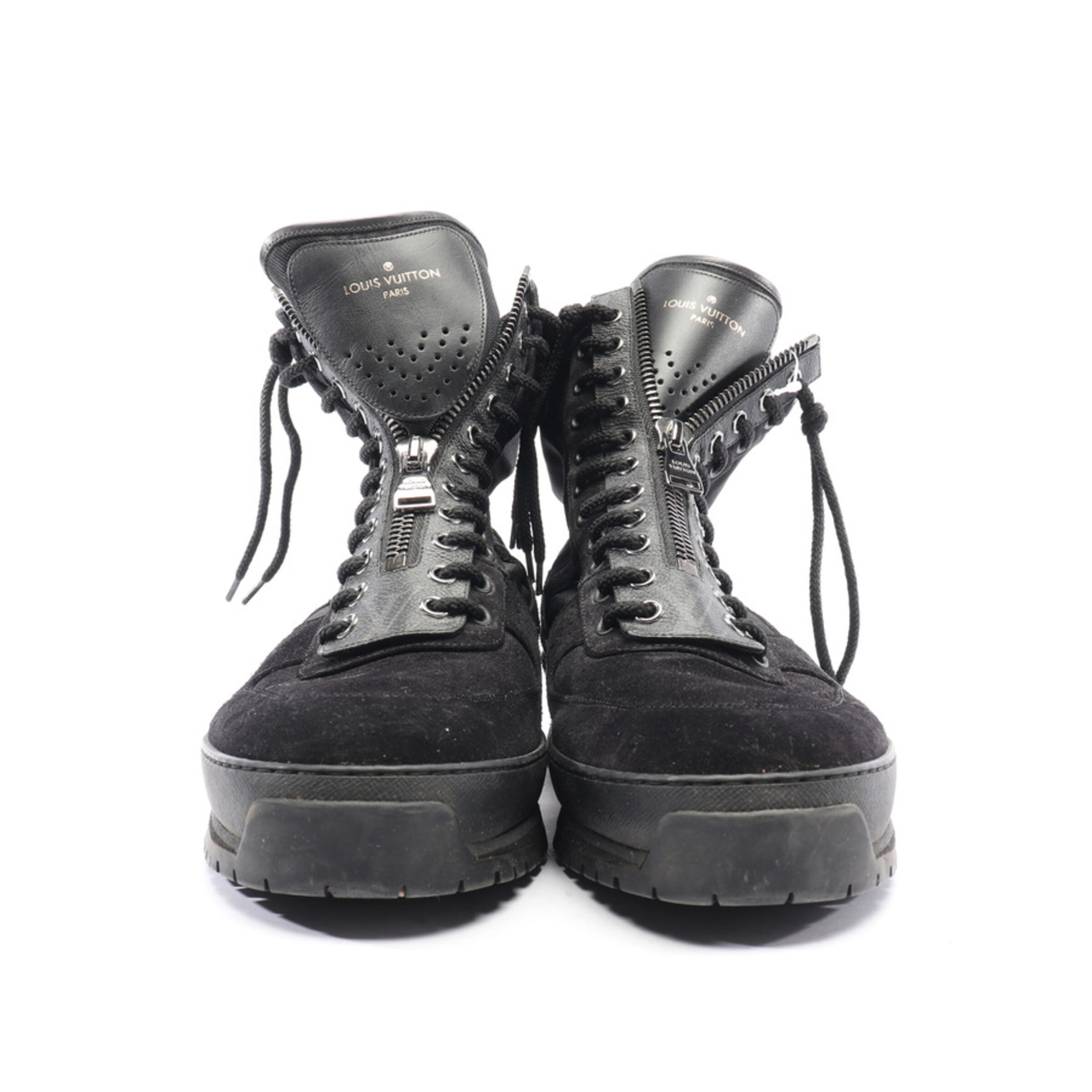 Louis Vuitton Anke & Mid-Calf Boots in 43 in Black