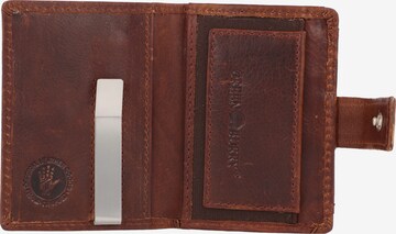 GREENBURRY Vintage Geldbörse RFID Leder 7 cm in Braun