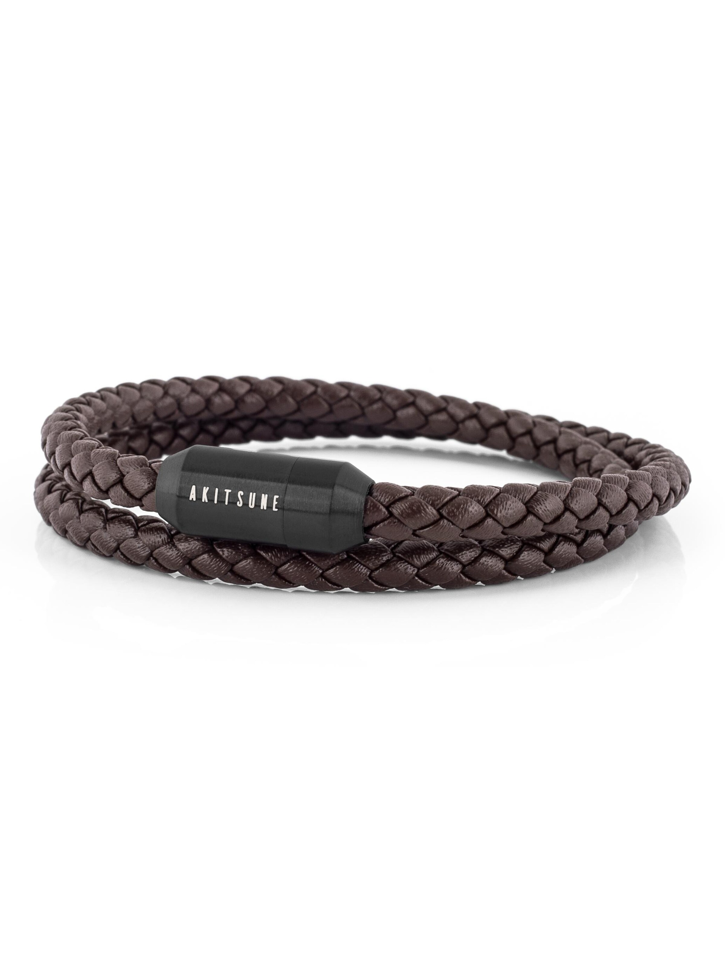 Akitsune Bracelet 'Suprema' in Brown: front