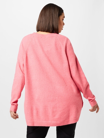 Zizzi Pullover 'SUNNY' in Pink