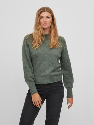 VILA Sweater 'Tuli' in Green: front