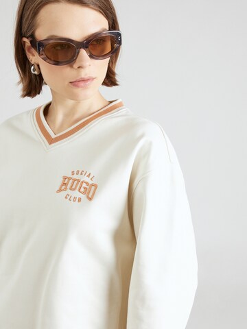 HUGO Sweatshirt 'Disunny' in White