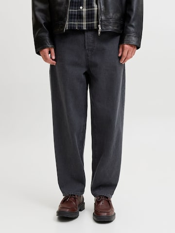 JACK & JONES - Loosefit Vaquero 'JJIDAN JJCREW' en negro: frente