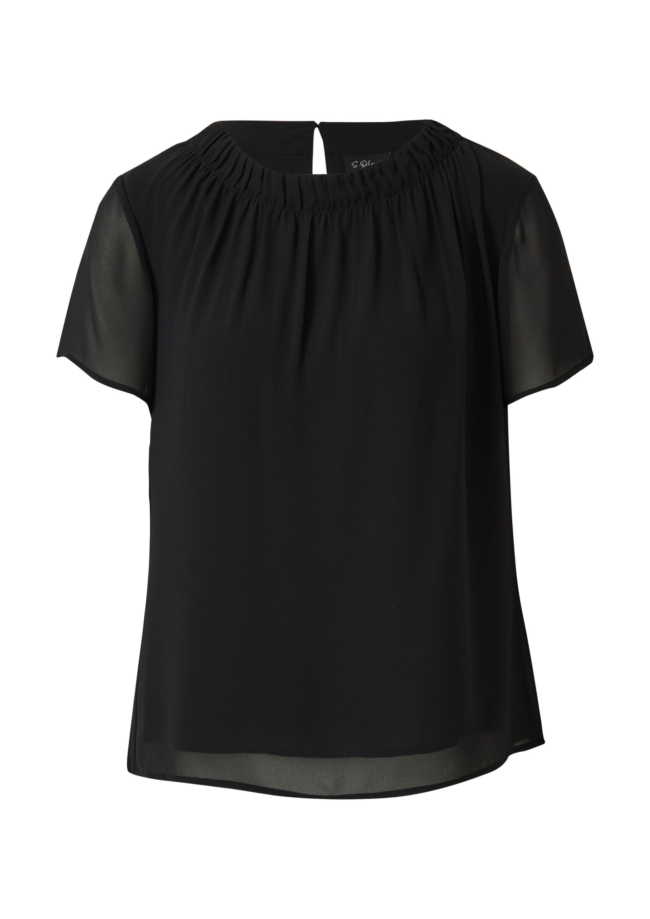 s.Oliver Bluse in Schwarz: Vorderseite