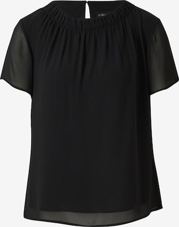 s.Oliver Blouse in Zwart: voorkant