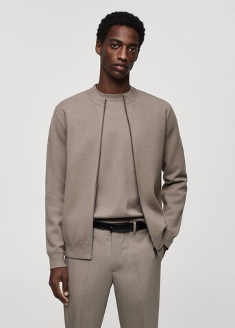 MANGO MAN Between-Season Jacket 'Luxusc' in Grey: front