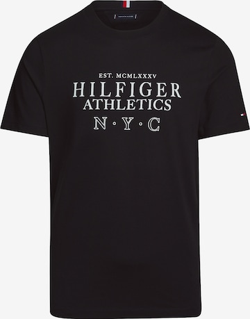 TOMMY HILFIGER Тениска 'NYC' в черно: отпред