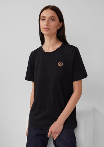 T-shirt s.Oliver en noir : devant