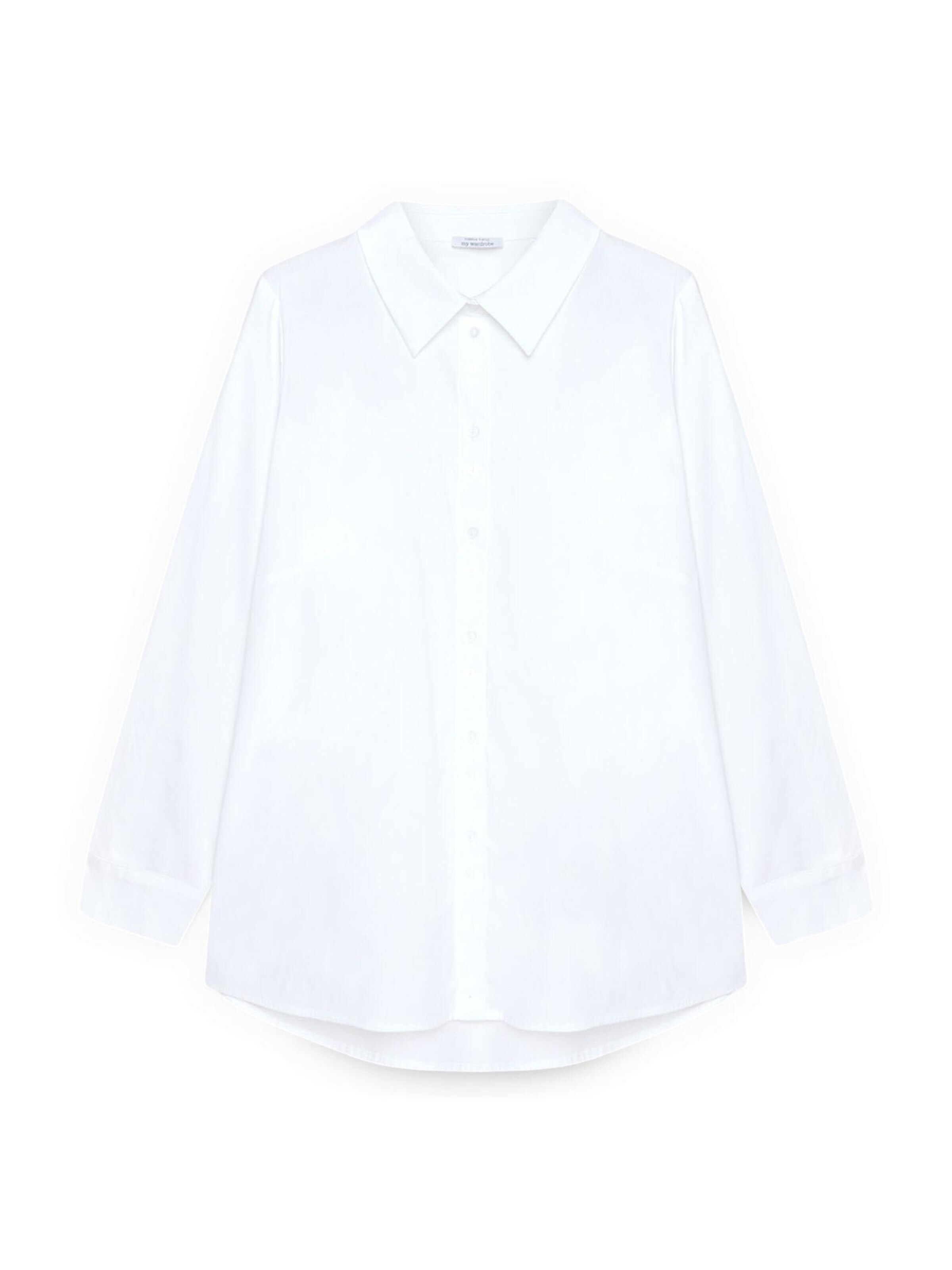 Fiorella Rubino - Blusa en blanco: frente