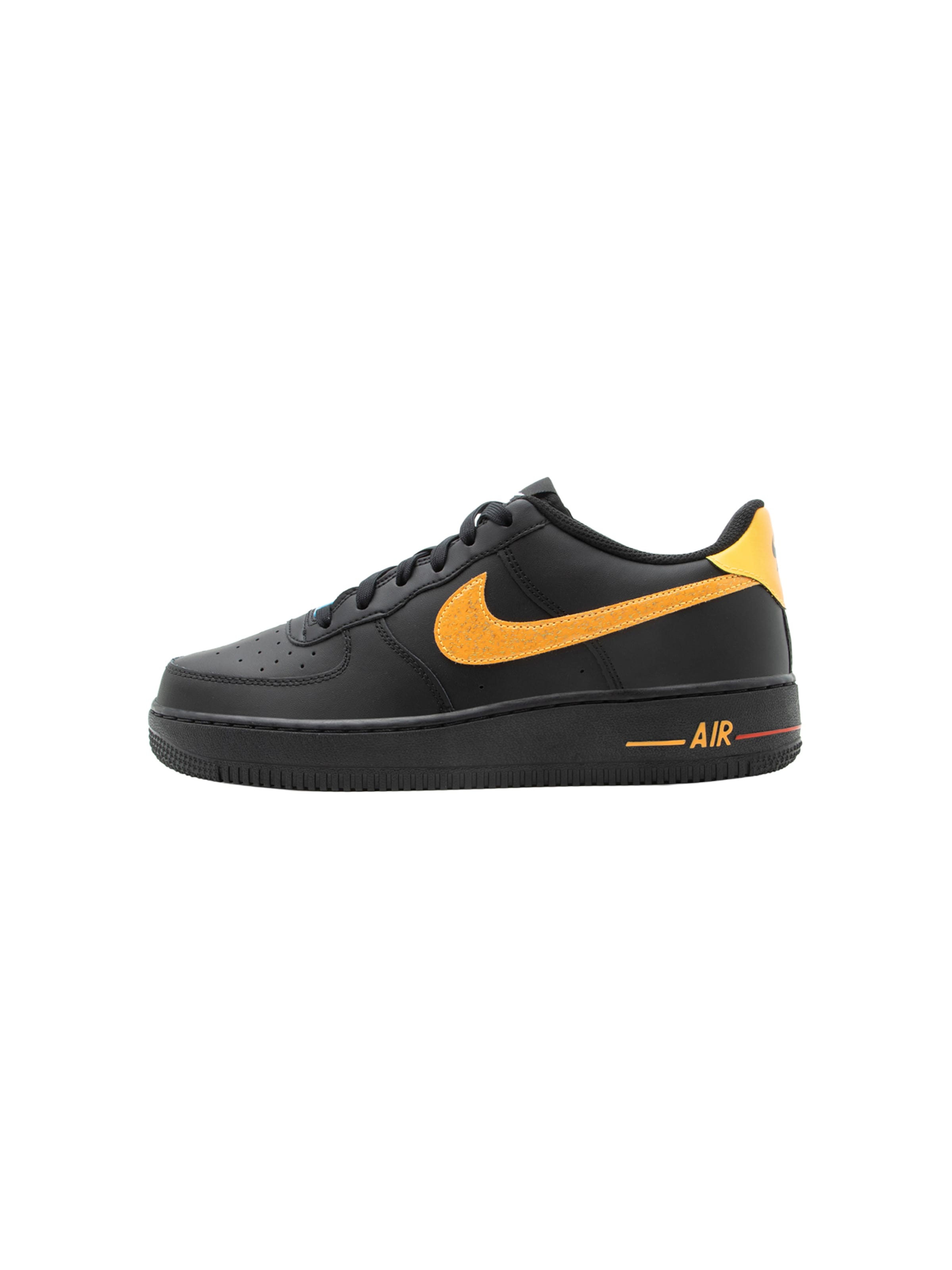 Nike Sportswear Tenisky 'Air Force 1', veľkosť 35,5 - modrofialová / oranžová / čierna, Produkt