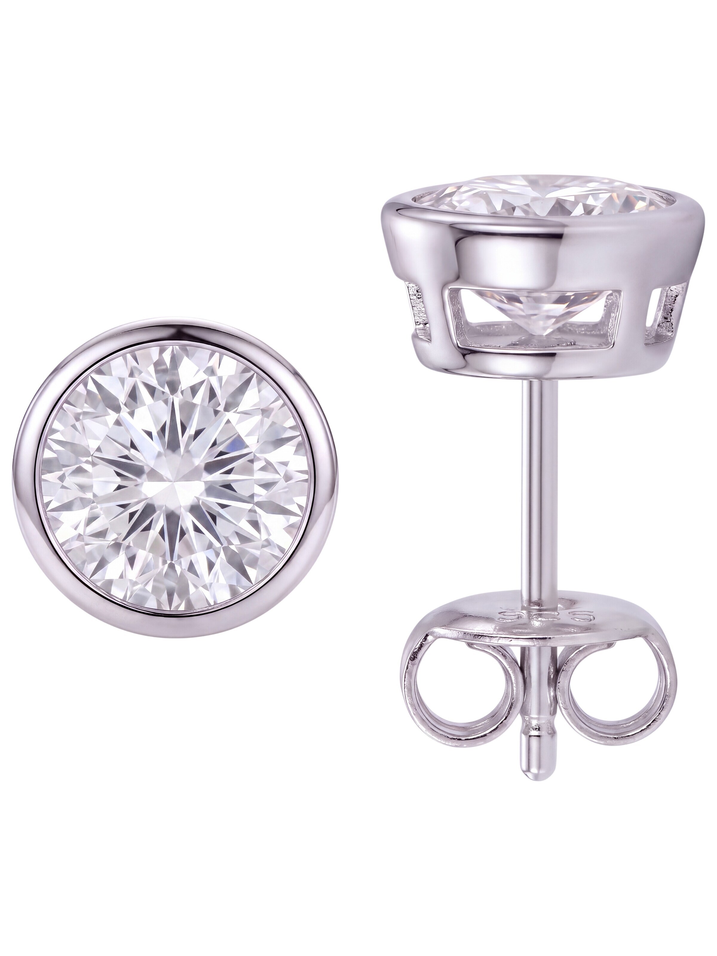 Jobo Earrings in Silver: front