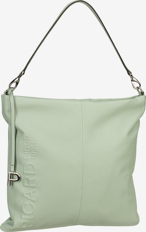 Picard Schultertasche 'Zoom' in Grün: Vorderseite