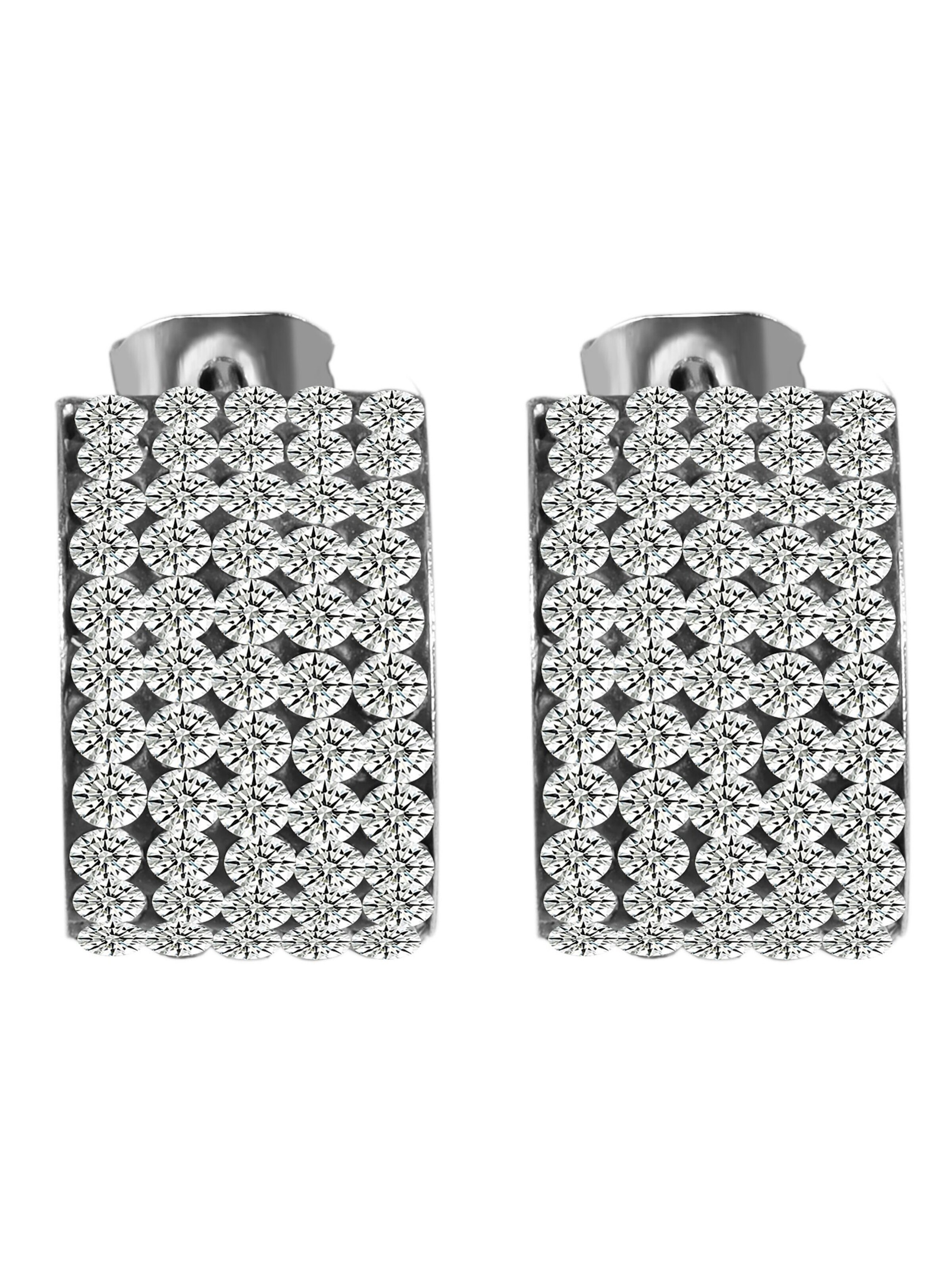 Akzent Earrings 'Tajra, langlebig' in Silver: front