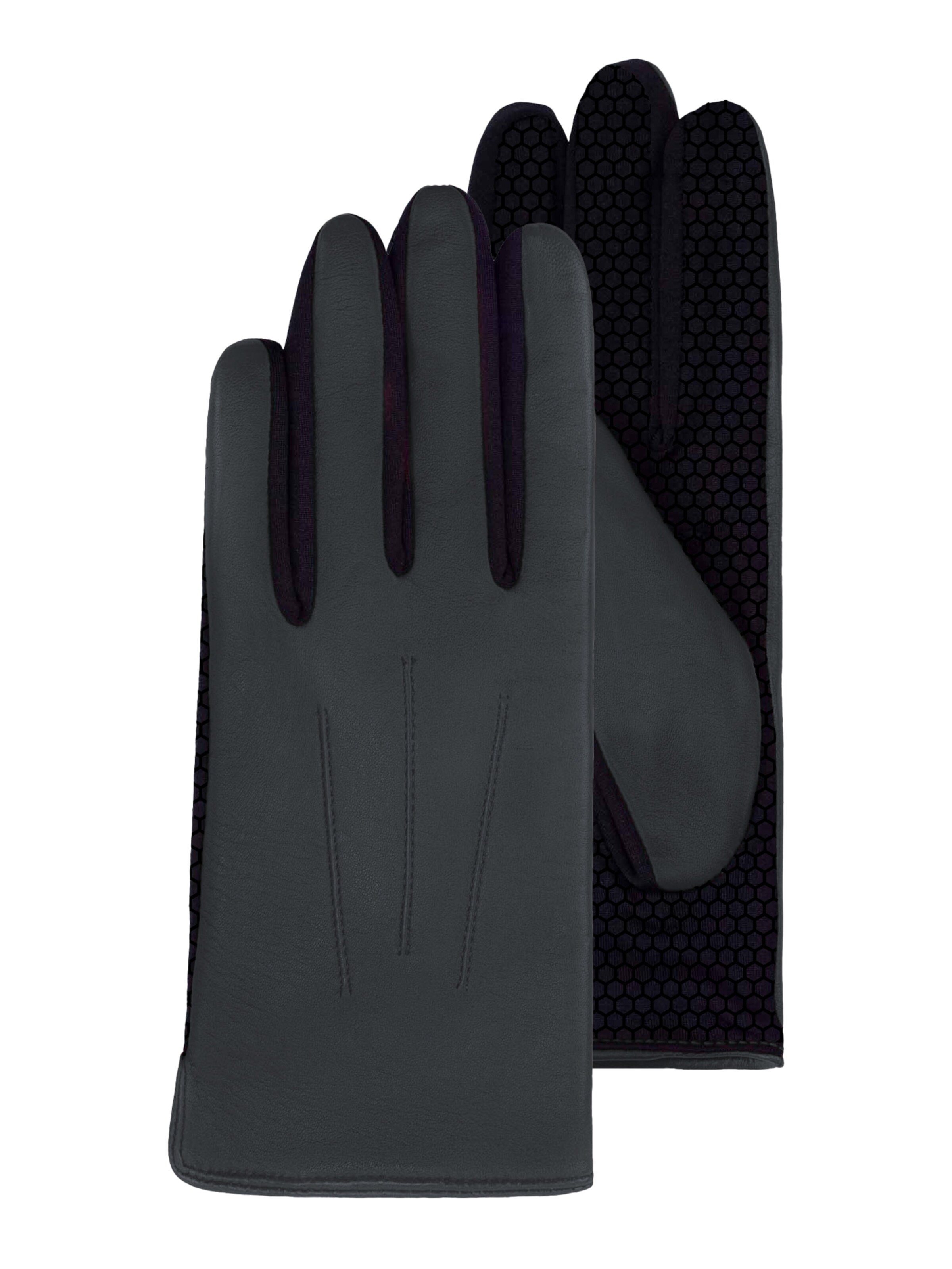 KESSLER Full Finger Gloves in Black: front