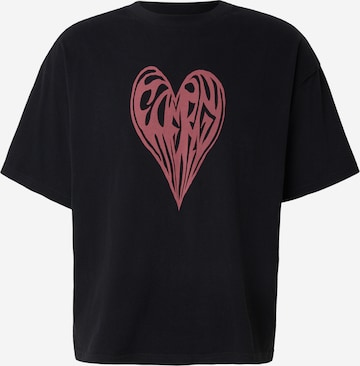 T-Shirt 'Great' WEEKDAY en noir : devant