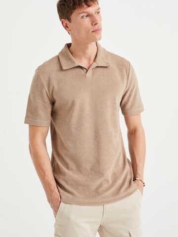 WE Fashion Shirt in Beige: voorkant