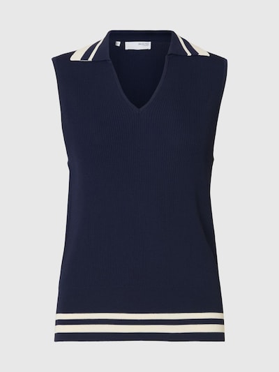 SELECTED FEMME Sticktop i mørkeblå / hvid, Produktvisning
