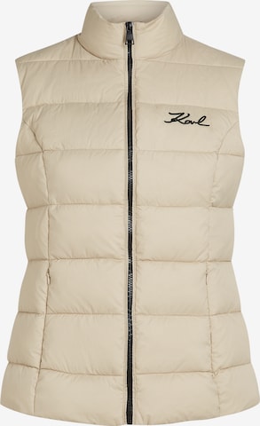 Karl Lagerfeld - Chaleco en beige: frente